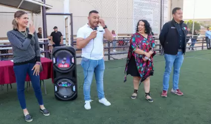 Cancha de f�tbol r�pido en Unidad Deportiva Andr�s Luna Rodr�guez