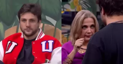Nicola Porcella recibi� a su mam� en "La casa de los famosos".
