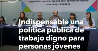 Indispensable pol�tica p�blica de trabajo digno para j�venes: Senado