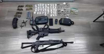 Armas y droga aseguradas en Caborca