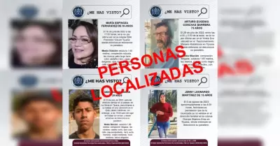 Localiza a cuatro personas desaparecidas