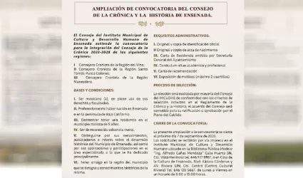 Ampl�an hasta septiembre convocatoria para conformar el consejo de la cr�nica y 