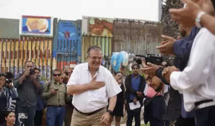 Marcelo Ebrard en Tijuana