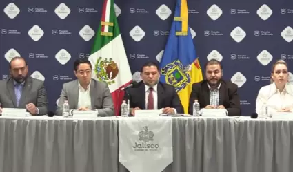 Conferencia de prensa de la Fiscala de Jalisco