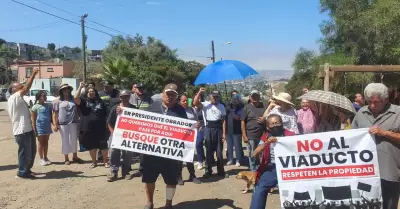 Manifestacin contra del viaducto elevado