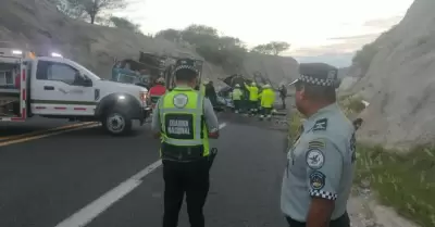 Accidente de autob�s que transportaba migrantes