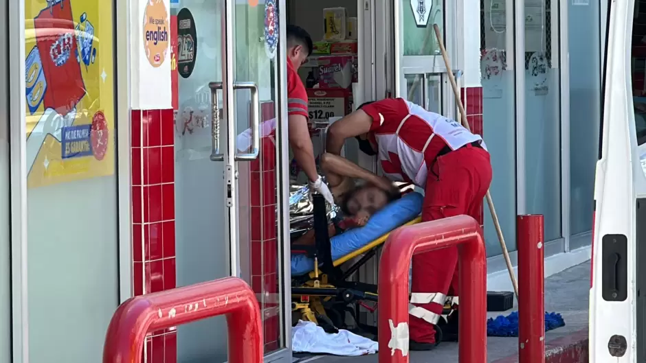 Herido tras asalto