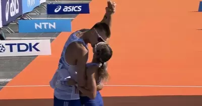 Hana Burzalova y Dominik Cerny, atletas eslovacos
