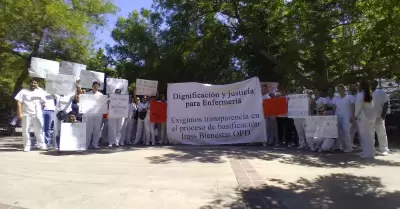 Manifestacin del personal de Enfermera del Hospital General de Especialidades