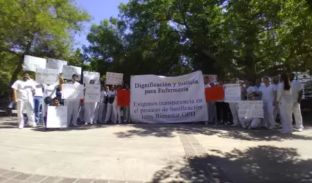 Manifestaci�n del personal de Enfermer�a del Hospital General de Especialidades