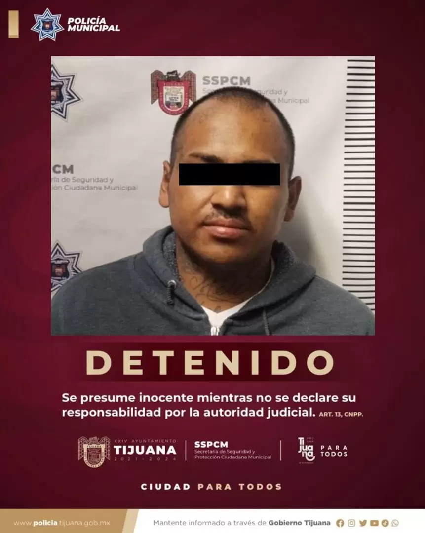 Polica de Tijuana captura a "El Chaneque"; confirman que se fug del penal de 'El Hongo'