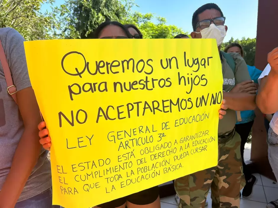 Manifestaci�n por falta de espacio en secundarias de Natura