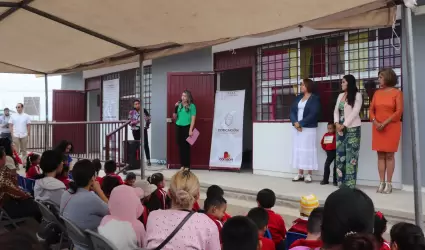 Inauguración de aulas didácticas en el Jardín de Niños Wa Kuatay