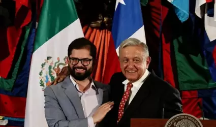 Gabriel Boric y Andrs Manuel Lpez Obrador