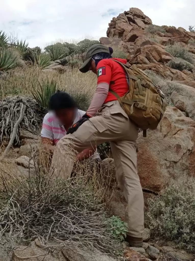 Mexicanos abandonados en zona des�rtica