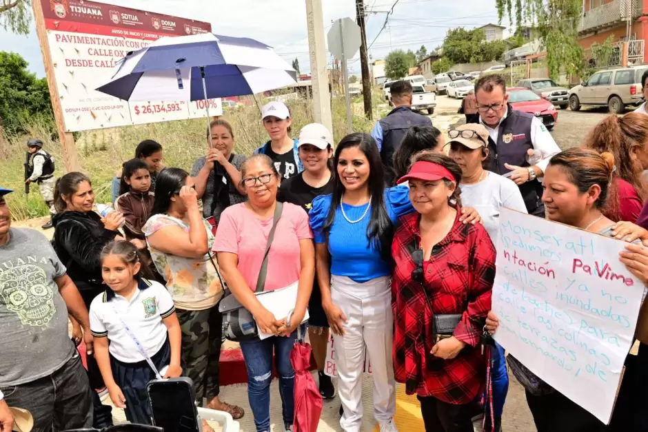 Inauguraci�n de calles prometidas en campa�a