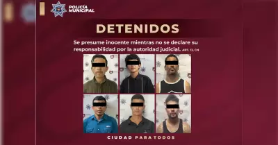 Seis hombres detenidos por distintos delitos