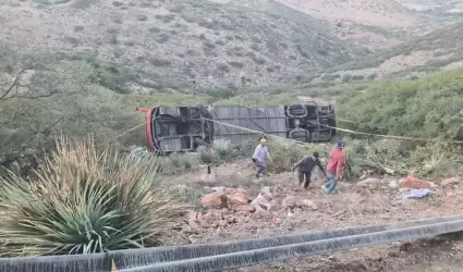 Accidente de autobús en San Luis Potosí