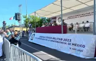 Gobernador atestigua desfile cvico-militar por aniversario de la Independencia