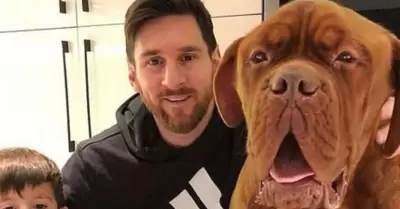 Messi y su perro Hulk
