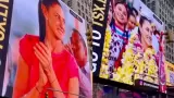 Imagen de Claudia Sheinbaum en Times Square