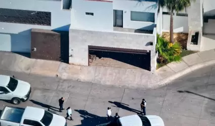 Presunta casa de seguridad en Los Santos Residencial en Hermosillo.