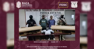 Detenidos con armas de fuego, equipo tctico y metanfetamina en Mexicali