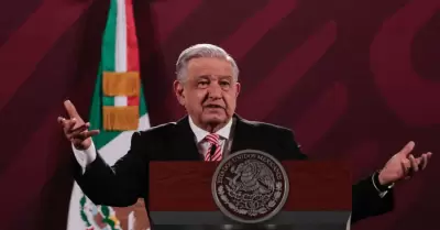 El Presidente Andrs Manuel Lpez Obrador en su conferencia