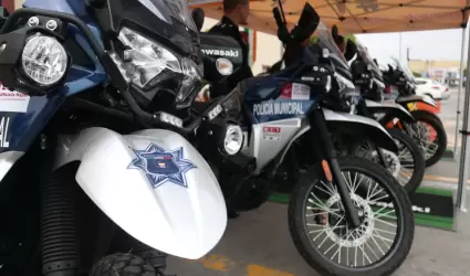 Entrega de nuevas motocicletas a la Secretaría de Seguridad Ciudadana