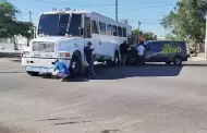 VIDEO: Choque entre camión y una camioneta al sur de Hermosillo