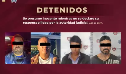 Armas decomisadas y varios detenidos