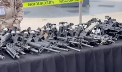 Ej�rcito destruye 1,092 armas de fuego en Tijuana