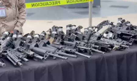 Ej�rcito destruye 1,092 armas de fuego en Tijuana