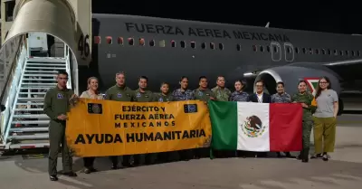 Avi�n de la Fuerza A�rea Mexicana, primer vuelo para rescatar mexicanos de Israe