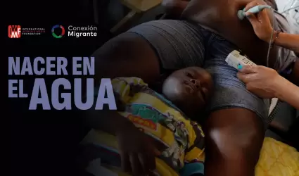 Una mujer migrante embarazada recibe atencin mdica en Partera y Medicina Ance