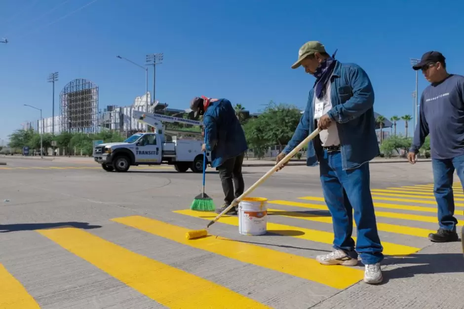 Rehabilitaci�n cruce peatonal