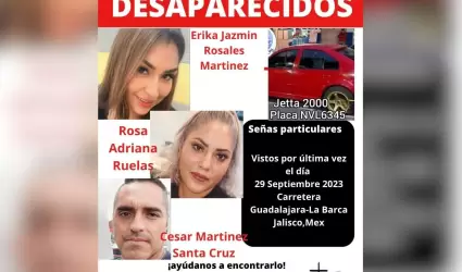 Desaparecidos en Jalisco