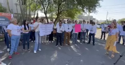 Protesta de empleados del Poder Judicial Federal en Hermosillo