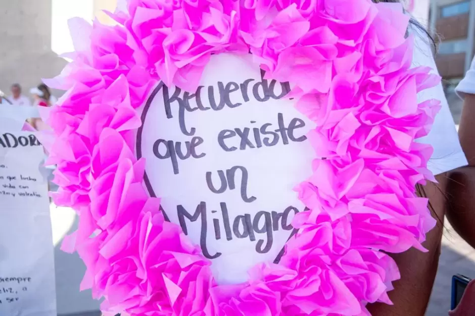 Lazo rosa en la lucha contra el c�ncer de mama