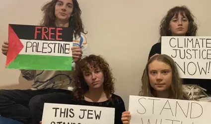 Greta Thunberg muestra su apoyo a Palestina y Gaza