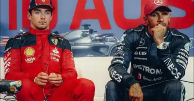 Charles Leclerc y Lewis Hamilton