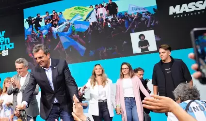 Sergio Massa, ganador de la primera vuelta electoral en Argentina