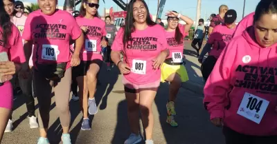 Generan conciencia sobre detecci�n oportuna de c�ncer con carrera y caminata en 