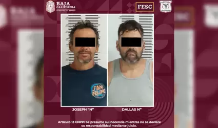 Detienen en San Felipe a dos fugitivos de Estados Unidos