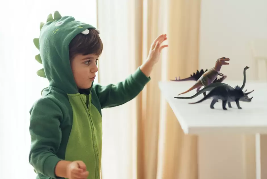 Los dinosaurios estimulan la imaginaci�n.