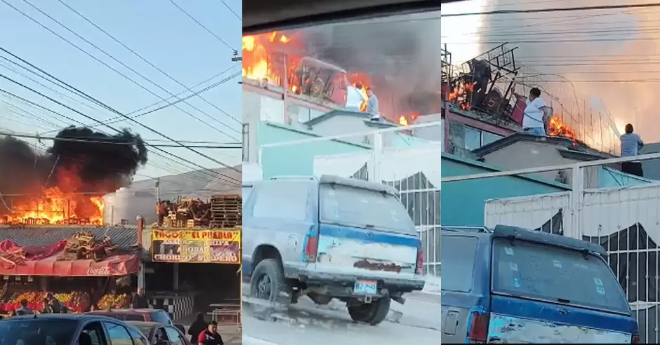 Incendio en fruter�a