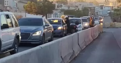 Caos en Garita de Otay tras Intento de "Gaviot�n" de escapar de accidente