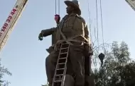 Reubican estatua de Jess Garca en Hermosillo