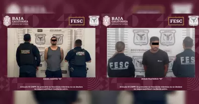 Hombres detenidos por contar con �rdenes judiciales activas en Ensenada