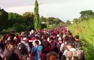 VIDEO: Enfrentando desafos y buscando proteccin, parte nueva caravana migrante
